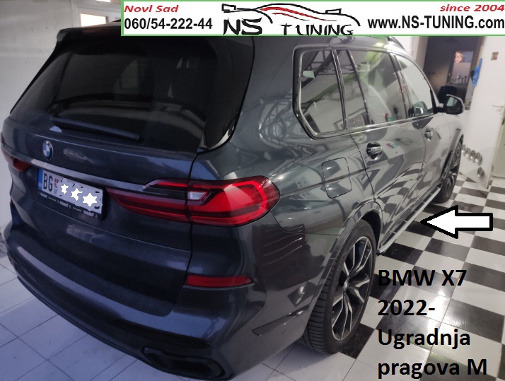 bmw x7 radulovic pragovi bocni ugradnja novi sad beograd ns tuning 2019 2020 2021 2022